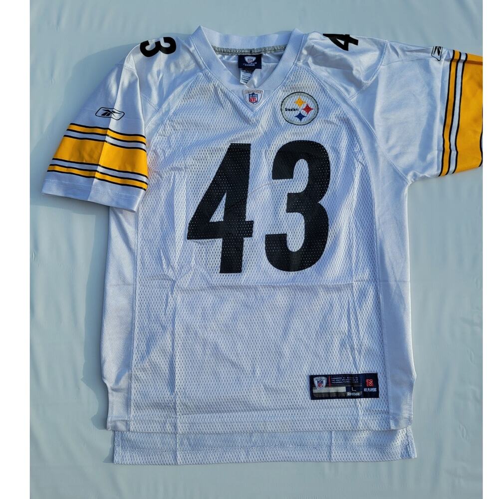 Reebok Women"s Troy Polamalu #43 Pittsburgh Steelers NFL Jersey Size L 14-16